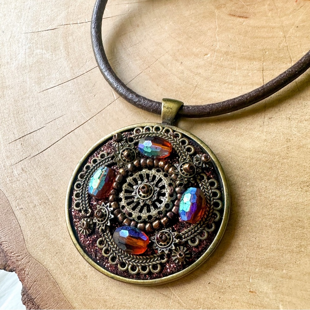 Cookie Lee Boho Necklace Rope Pendant NEW - Picture 4 of 5